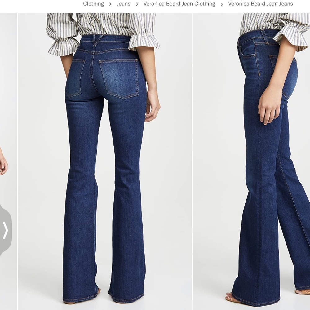 Veronica Beard Beverly Skinny Flare High Rise